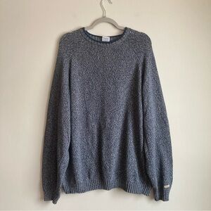 Men’s Columbia Blue Heathered Knit Crew Neck Sweater XXL
